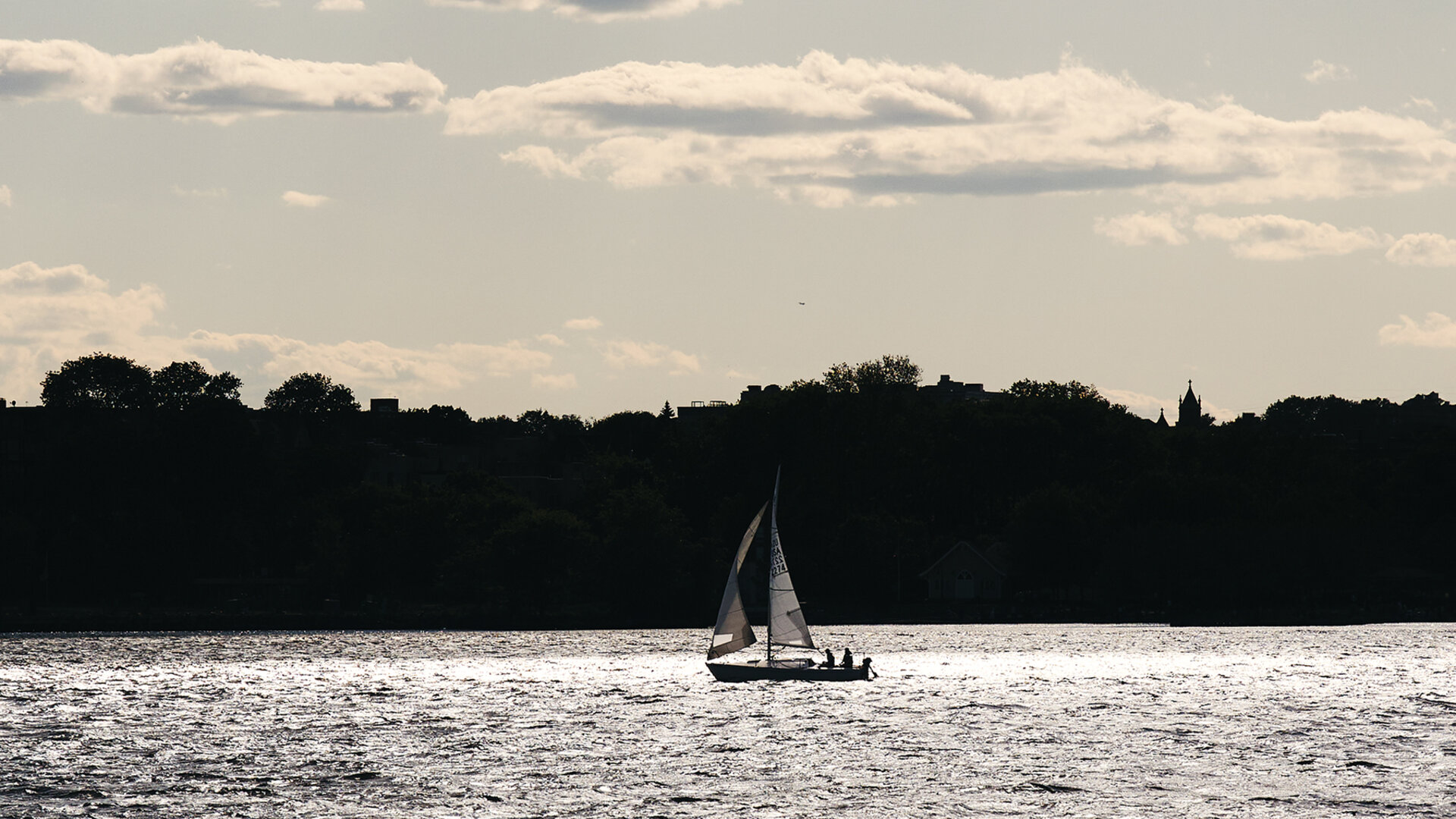 Sailboat on the Hudson River